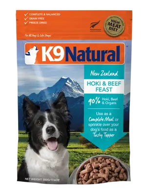 K9 Natural Beef &amp; Hoki Freeze Dried Dog Food